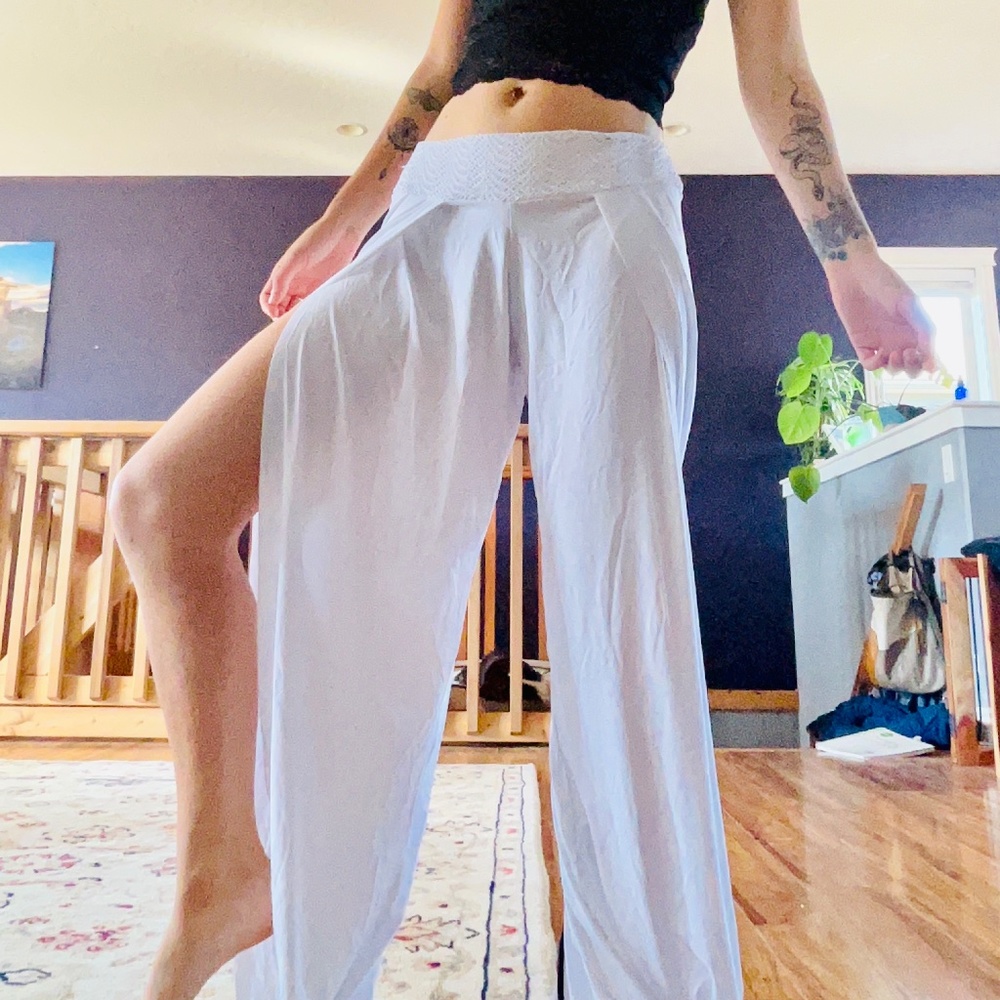 Dance yoga split leg flow athletic pants